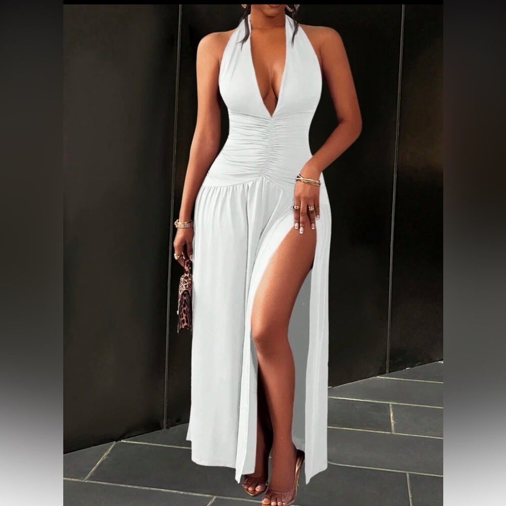 Elegant White Evening Gown